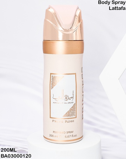 [BA03000120] BODY SPRAY AMEERAT AL ARAB PRIVE ROSE LATTAFA 200ML