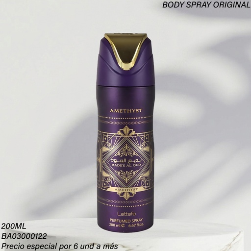 [BA03000122] BODY SPRAY BADEE AMETHYST LATTAFA 200ML