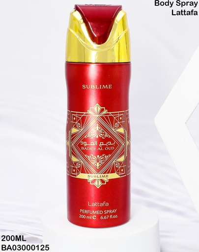 [BA03000125] BODY SPRAY BADE OUD SUBLIME LATTAFA 200ML