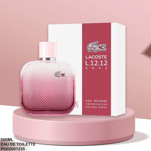 [PO02001235] PERFUME LACOSTE L.12.12 ROSE EAU INTENSE EDT 100ML