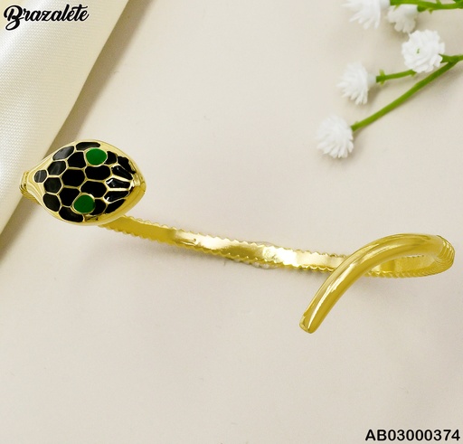 [AB03000374] BRAZALETE SERPIENTE NEGRA 080694-W25