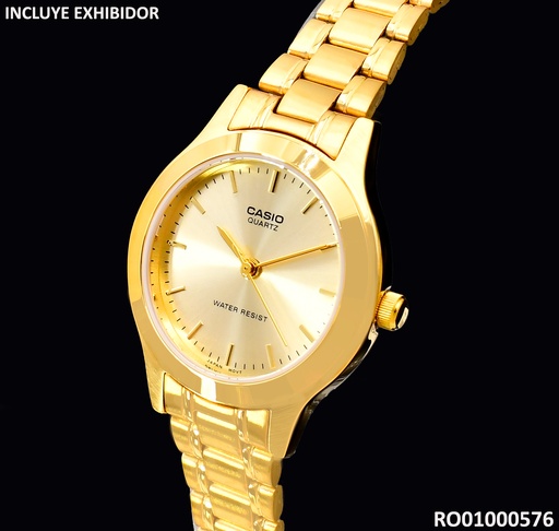 [RO01000576] RELOJ ANALG. V/MINERAL DAMA CASIO LTP-1128N-9A #1330