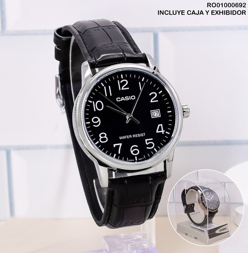 [RO01000692] RELOJ ANALOGO HOMBRE CASIO MTP-V002L-1B #2784