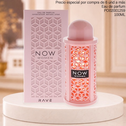 [PO02001259] PERFUME NOW RAVE PINK WOMEN EDP 100ML LATTAFA