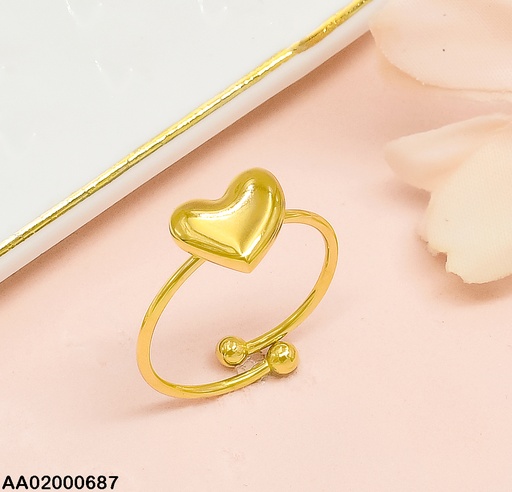 [AA02000687] ANILLO CORAZON INFLADO RA080-131 AJUSTABLE