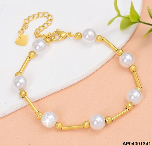 [AP04001341] PULSERA PERLA / O BA134-45