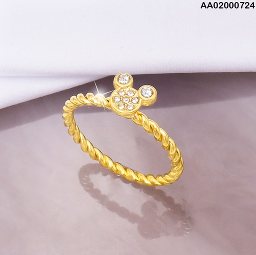 [AA02000724] ANILLO ENTRELAZADO MINNIE ZIRC. 080369-113