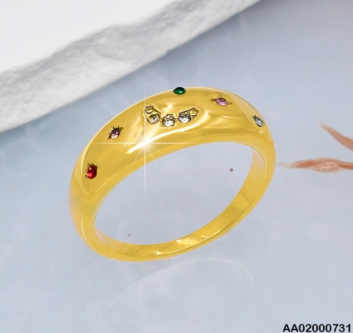 [AA02000731] ANILLO GRUESO ESTRELLAS LUNA ZIRC. 7R4000018-113