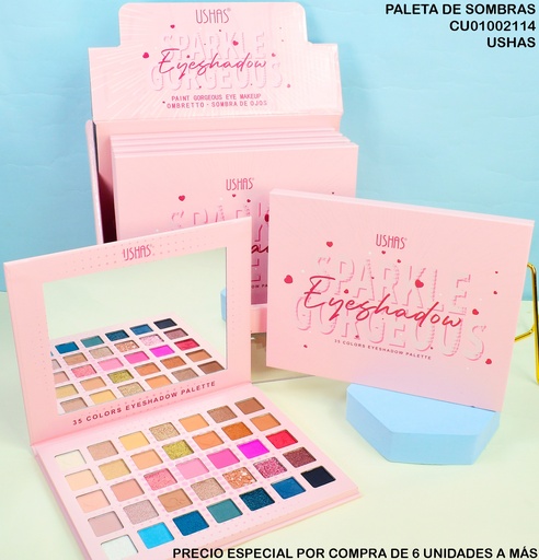 [CU01002114] PALETA 35 TONOS SPARKLE GORGEOUS USHAS ES4347