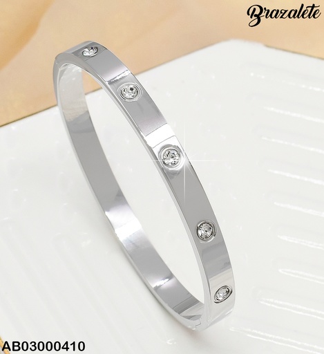[AB03000410] BRAZALETE PLATD. ZIRCONIAS 080448-122