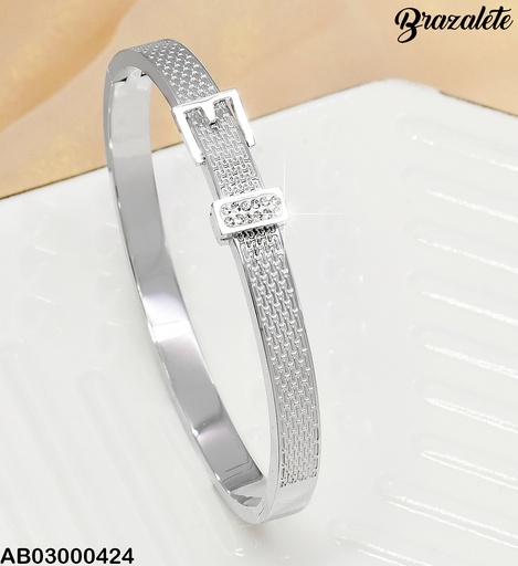 [AB03000424] BRAZALETE PLATD. FAJA ZIRCONIAS 080989-W43