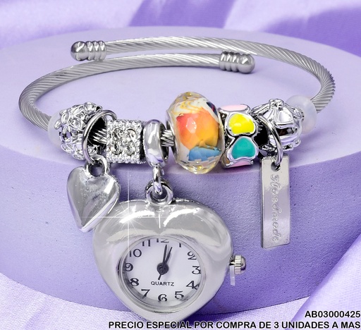 [AB03000425] BRAZALETE DETALLES DIJES: RELOJ SURTD. 004P7512/510/511/508-100