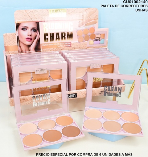 [CU01002140] PALETA 6 CORRECTORES BLOOMING CHARM ES4053A