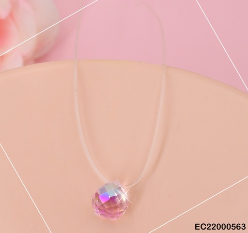 [EC22000563] CADENA NYLON PELOTITA CRISTAL GRAB.ROMBOS A5411