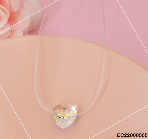 [EC22000565] CADENA NYLON CORAZON TORNASOL CRISTAL A4445/N389