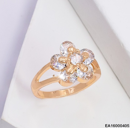 [EA16000405] ANILLO FLOR ZIRCONIA 006E4365-267