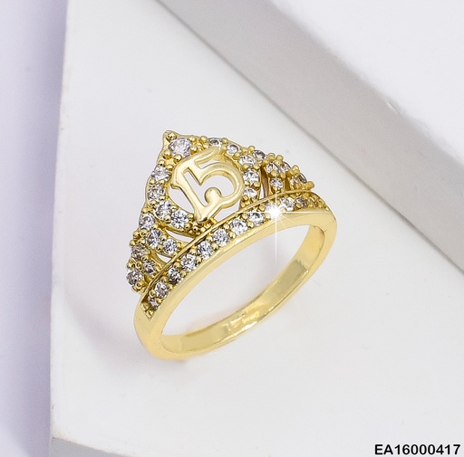 [EA16000417] ANILLO 15 AÑOS CORONA ZIRCONIAS 006P8051-212