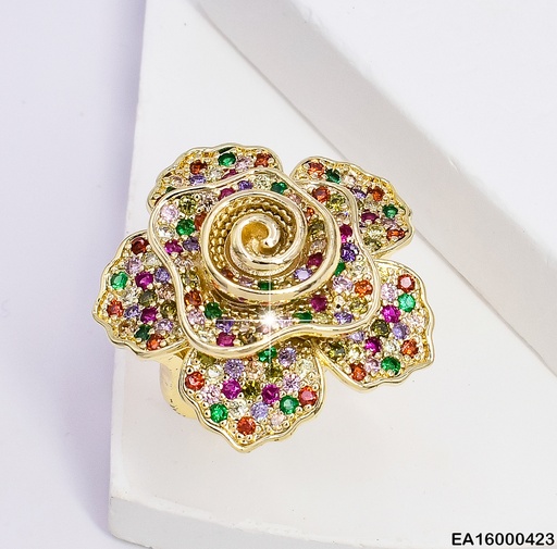 [EA16000423] ANILLO FLOR ZIRCONIAS 006A304-268