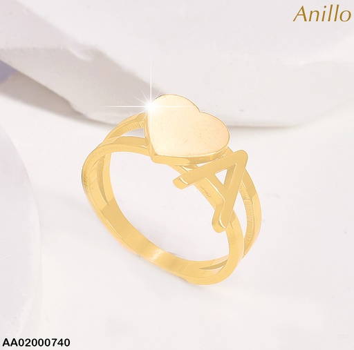 [AA02000740] ANILLO CORAZON INICIALES SURTD. 006P3029-439