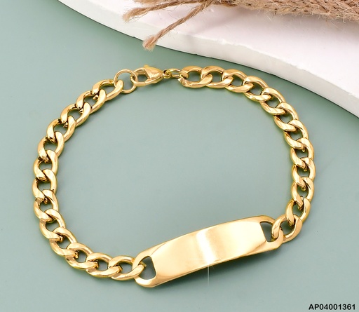[AP04001361] PULSERA PLACA MARTILLADA 1.8NK 002F1487-86