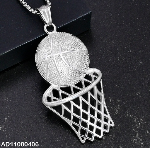 [AD11000406] DIJE PLATEADO CESTA/BALON BASKETBALL 080653-106T