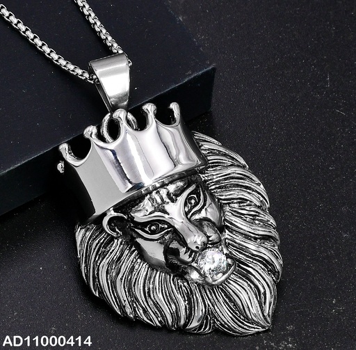 [AD11000414] DIJE PLATEADO REY LEON C/ZIRCONIA 080674-106T