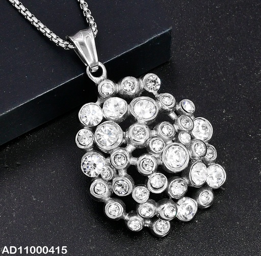 [AD11000415] DIJE PLATEADO ZIRCONIAS UNIDAS ENTRE SI 080675-106T