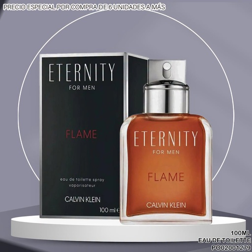 [PO02001279] PERFUME ETERNITY FLAME FOR MEN CALVIN KLEIN 100ML EDT