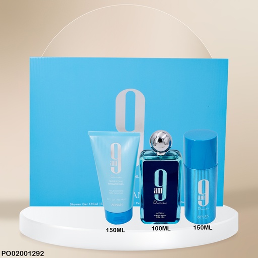 [PO02001292] ESTUCHE PERFUMES 9AM DIVE FOR MEN 3PCS EDP 100ML/150ML/150ML
