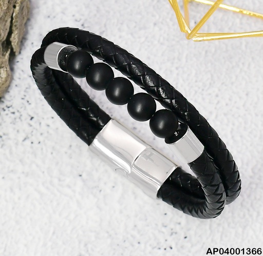 [AP04001366] PULSERA DOS LINEAS OOOOO  PLATD. 080560-W167