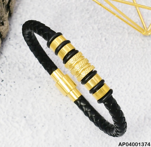 [AP04001374] PULSERA LINEAS TRENZAS 5 LINEAS  081596-005