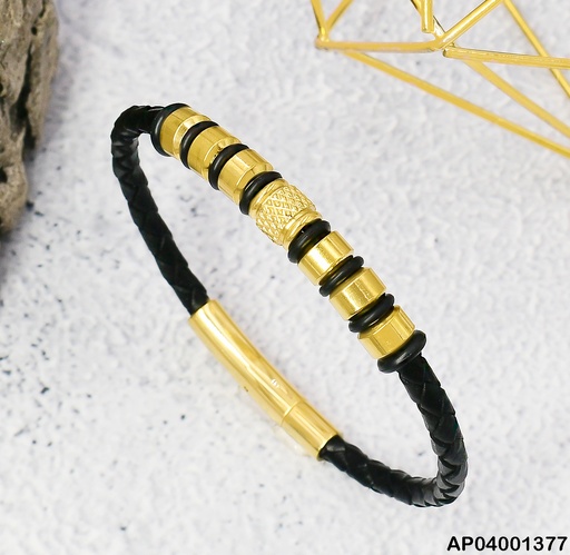 [AP04001377] PULSERA 7 LINEAS DORADAS 081606-005
