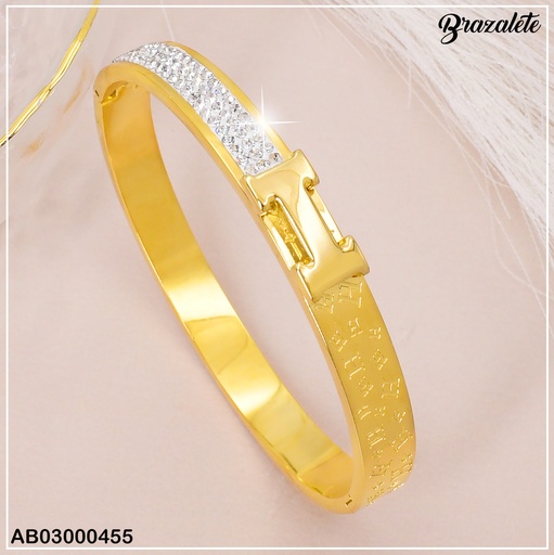 [AB03000455] BRAZALETE DORADO HERMES 080514-148