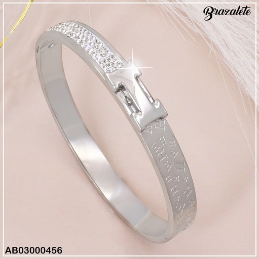 [AB03000456] BRAZALETE PLATEADO HERMES 080513-148