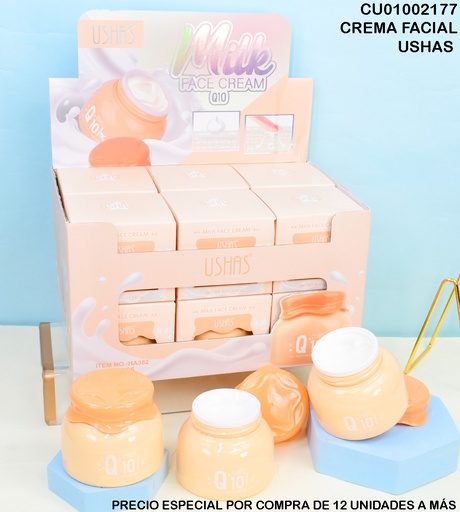 [CU01002177] CREMA FACIAL MILK Q10 HA382 USHAS