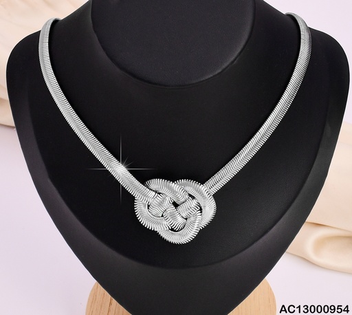 [AC13000954] CADENA PLATEADA SERPIENTE CENTRO NUDO CA307-45