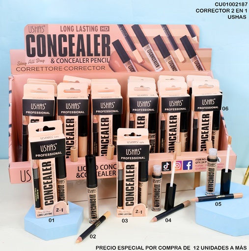 [CU01002187] CORRECTOR C/LAPIZ USHAS PROFESSIONAL 2EN1 CS449A