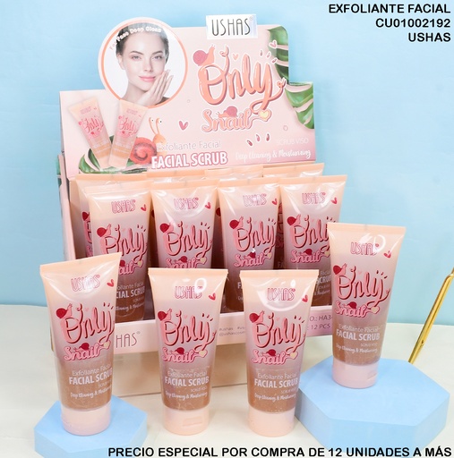 [CU01002192] EXFOLIANTE FACIAL USHAS ONLY SNAIL HA345