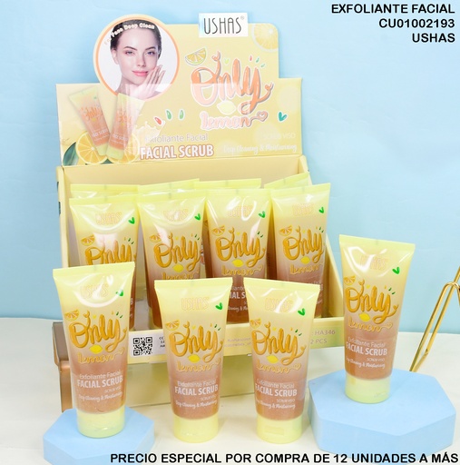 [CU01002193] EXFOLIANTE FACIAL USHAS ONLY LEMON HA346