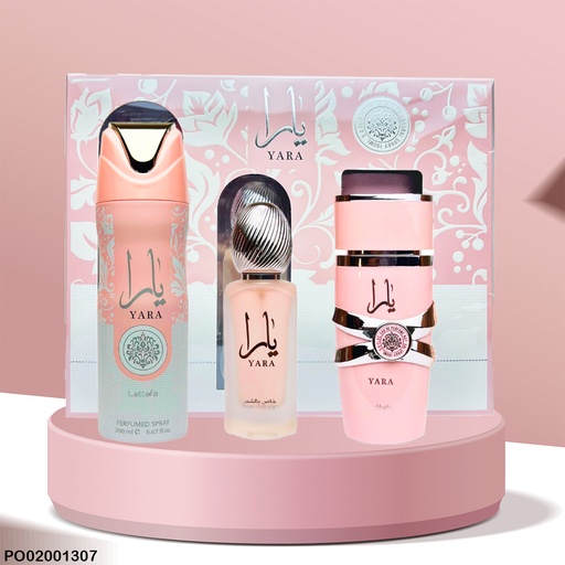 [PO02001307] ESTUCHE PERFUMES HAIR MIST YARA LATTAFA 3PCS