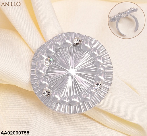[AA02000758] ANILLO PLAT. RD. LINEAS HACIA CENTRO C/ZIRC-PELOTITAS RA075-131