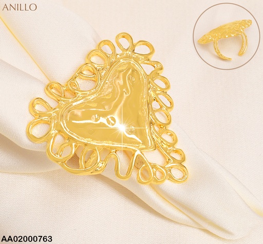 [AA02000763] ANILLO AJUST. CORAZON,BORDES➿➿ C/RA122-45