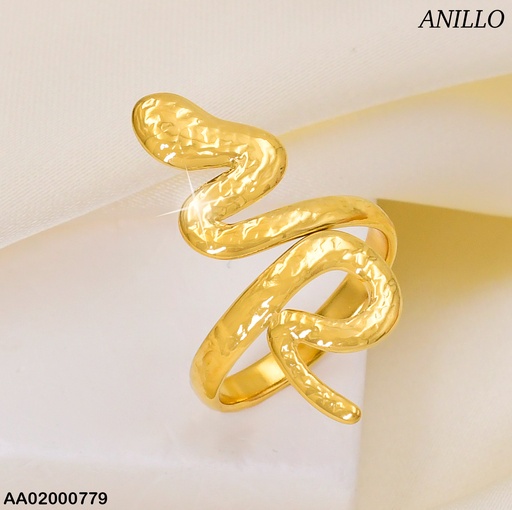 [AA02000779] ANILLO DOR. SERPIENTE RA154-131