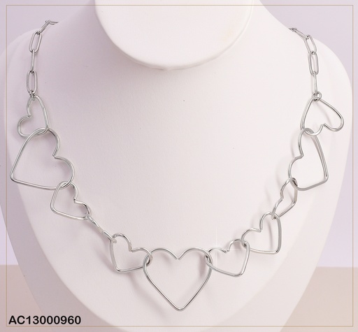 [AC13000960] CADENA PLAT/ 11 CORAZONES ENTRELAZADOS  CA216-131