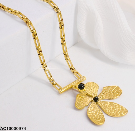 [AC13000974] CADENA DIJE BARRA HORIZ.FOR 5 PET. IRREG. CA239-131