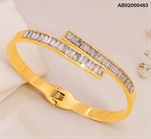 [AB03000463] BRAZALETE  ZIRC. RECT. / VD080472-188