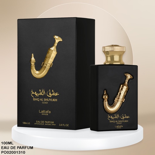 [PO02001310] PERFUME ISHQ AL SHUYUKH GOLD LATTAFA PRIDE EDP 100ML