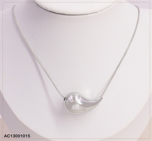 [AC13001015] CADENA FINA PLAT/ DIJE GOTA HORIZONTAL CA319-1