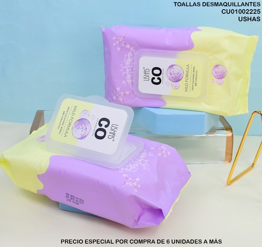 [CU01002225] 60 TOALLAS DESMAQUILLANTES CO HA430 COLLAGEN PROTEIN