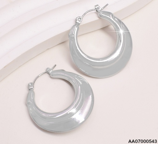 [AA07000543] ARGOLLAS PLAT. INFLADAS LINEA EN RELIEVE 30MM EA252-1
